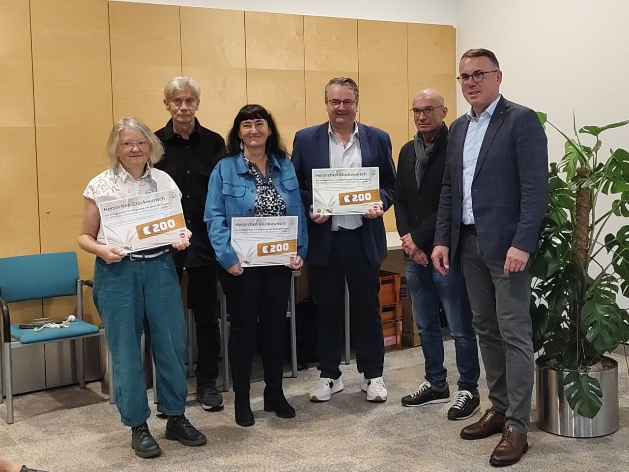 Gratulation zum Qualitätssiegel