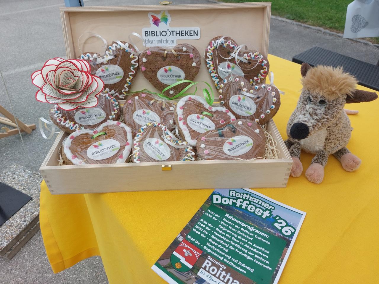 Lebkuchenherzen mit Logo