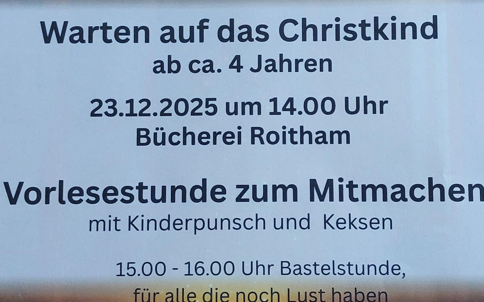 Einladung Lesezauber im Advent