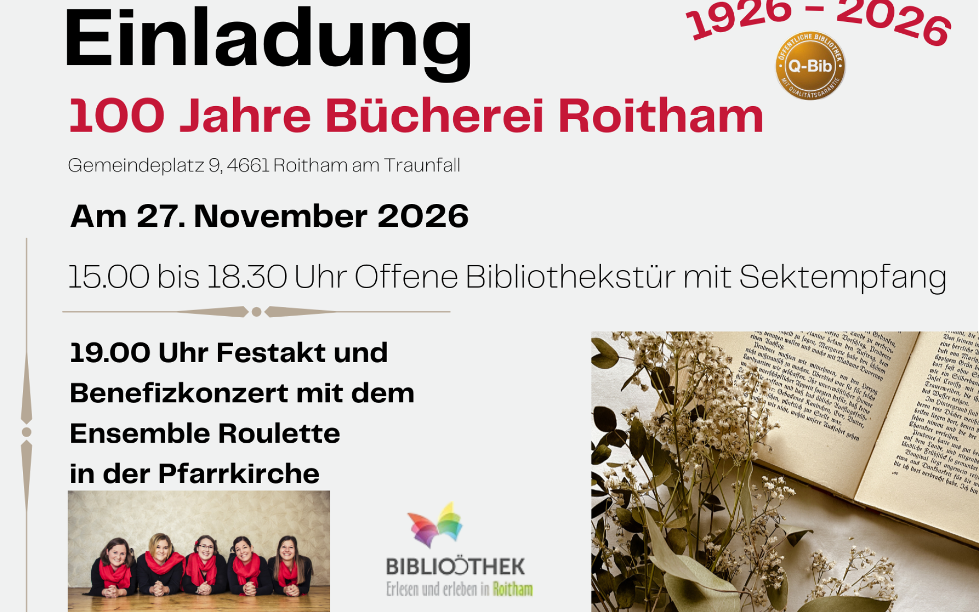 Einladung 100 Jahr Feier