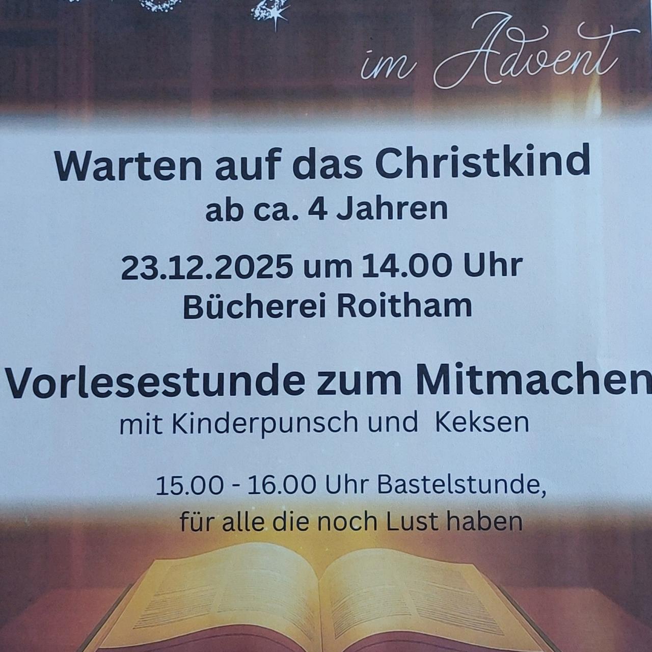 Plakat Lesezauber im Advent