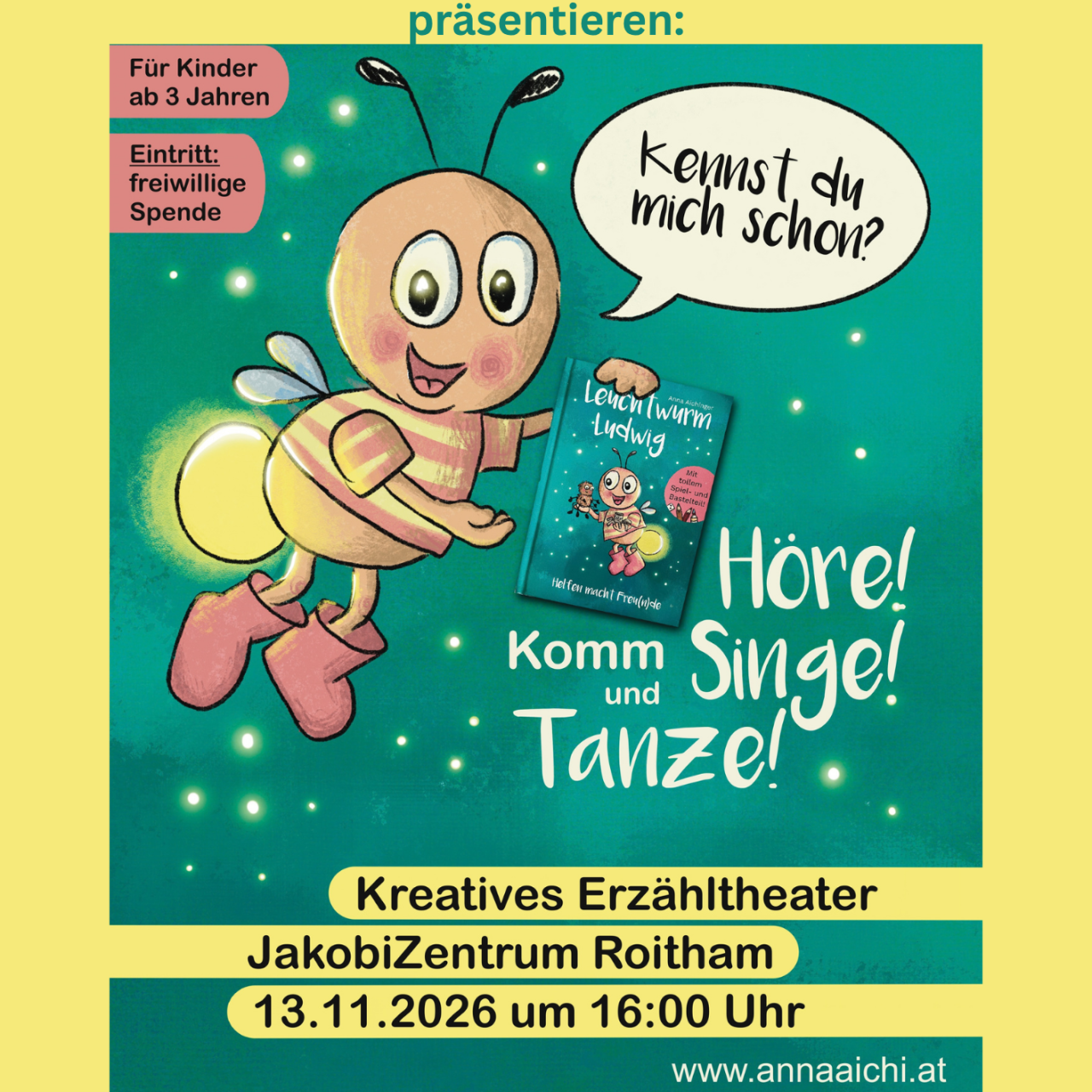 Plakat Leuchtwurm Ludwig